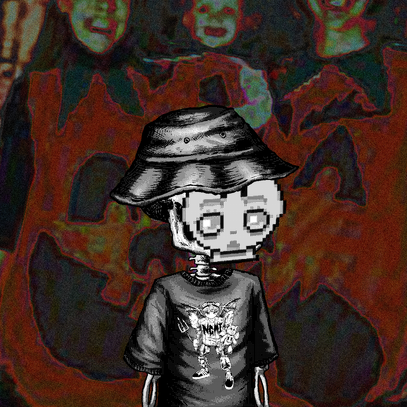 Heads With Hats And masks #159