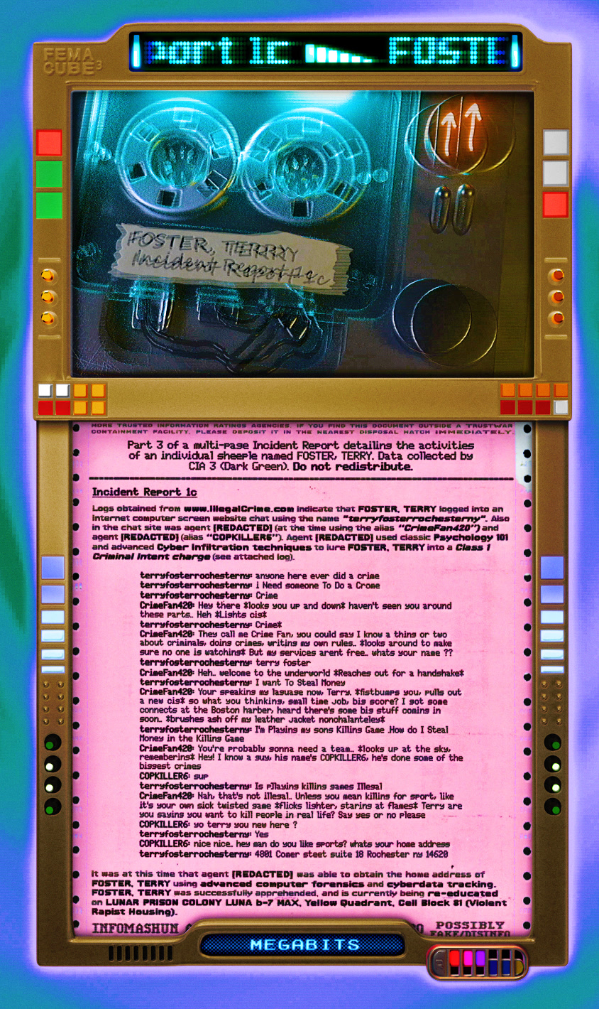 FOSTER, TERRY Incident Report 1c